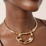 Molten Marquise Necklace