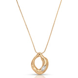 Molten Marquise Pendant Necklace