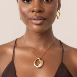 Molten Marquise Pendant Necklace