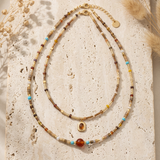 Natural Stone Boho Jewelry Choker Necklace