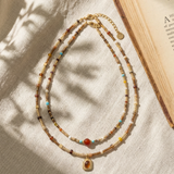Natural Stone Boho Jewelry Choker Necklace