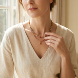 Natural Stone Boho Jewelry Choker Necklace