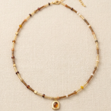 Natural Stone Boho Jewelry Choker Necklace