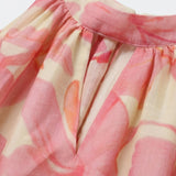 Pink Floral Soft Chiffon Halter Top