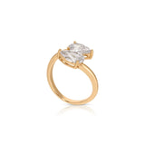 Crystal Teardrop Wrap Ring