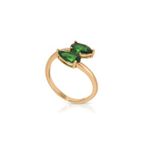 Crystal Teardrop Wrap Ring