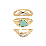Turquoise Solstice Ring Stack