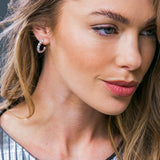 RUBY HOOP EARRINGS