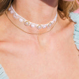 MOON CRESCENT PEARLS CHOKER