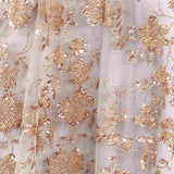Ladivine Amoris T606 Long Sleeveless Glitter Print A-Line Gown