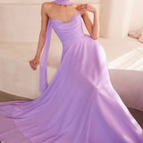 Ladivine Amoris T703 Dress Strapless A-Line Bridesmaid Gown