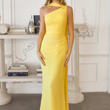 Amoris T730 One Shoulder Chiffon Formal Gown