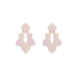 Michelle Statement Earrings - Moon Dust