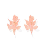 Flora Statement Earrings - Peach Bellini