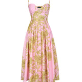VENETA DRESS IN SUNLIT PINK PRINT