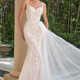 Andrea & Leo WL068 Fitted Sweetheart Embroidered Lace Mermaid Dress