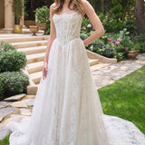 Andrea & Leo WL069 Off White/Nude A-Line Scoop Neckline Lace Wedding Dress