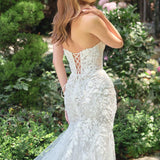 Andrea & Leo WL088 Fitted Mermaid Bridal Gown Strapless Layered Tulle