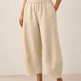 100% Linen Classic Ankle Pants ZOE