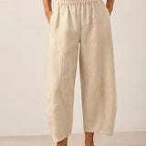 100% Linen Classic Ankle Pants ZOE