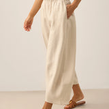 100% Linen Classic Ankle Pants ZOE