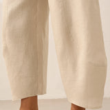 100% Linen Classic Ankle Pants ZOE
