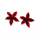 Annie Statement Earring - Pinot Noir