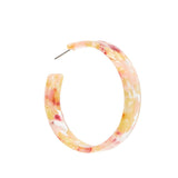 Ashley Medium Hoop Earrings - Autumn Bouquet