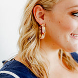 Ashley Medium Hoop Earrings - Autumn Bouquet