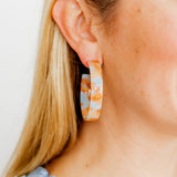 Ashley Medium Hoop Earrings - Sunrise