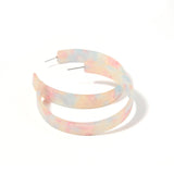 Ashley Mega Hoop Earrings - Sugar Plum