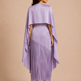 Lavande Fringe Midi Dress