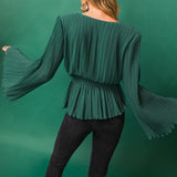 HELLO SWEETHEART PLEATED TOP