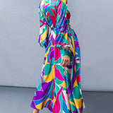 FOCUSED ON PRIORITIES WOVEN MIDI DRESS