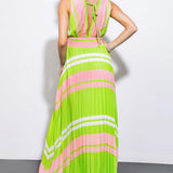 A QUICK TRIP WOVEN MAXI DRESS