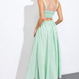 ATTRACTING LOOKS WOVEN MIDI DRESS