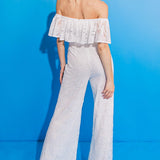 FATE INTERVENES WOVEN LACE JUMPSUIT