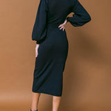 ADORABLE IDEAL SWEATER MIDI DRESS