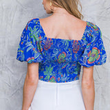 NO MATTER WHERE I GO WOVEN TOP