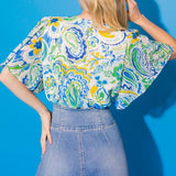FANCIFUL FEAT WOVEN BODYSUIT