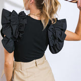 SUPER STAR PLATFORM KNIT BODYSUIT