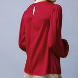 GARDEN SENSATION SATIN TOP