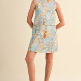 Marais Mosaic Shift Mini Dress