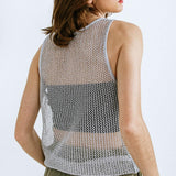LOST IN THE WAVES WOVEN TANK TOP