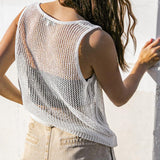 LOST IN THE WAVES WOVEN TANK TOP