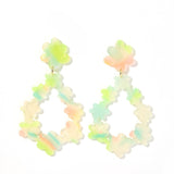 Bianca Statement Earrings - Neon Punch
