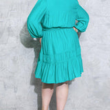 CATCH THE WIND WOVEN MINI DRESS