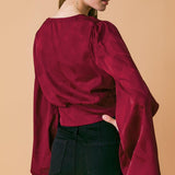 THE RIGHT ADDITION WOVEN TOP