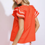 NICE AS CAN BE WOVEN TOP