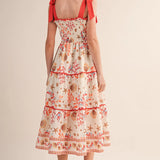 Coral Cove Midi Dress
